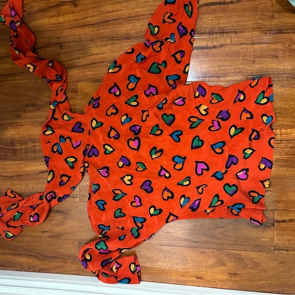 Vintage Heart Top Womens Add On Scarf - Picture 1 of 8